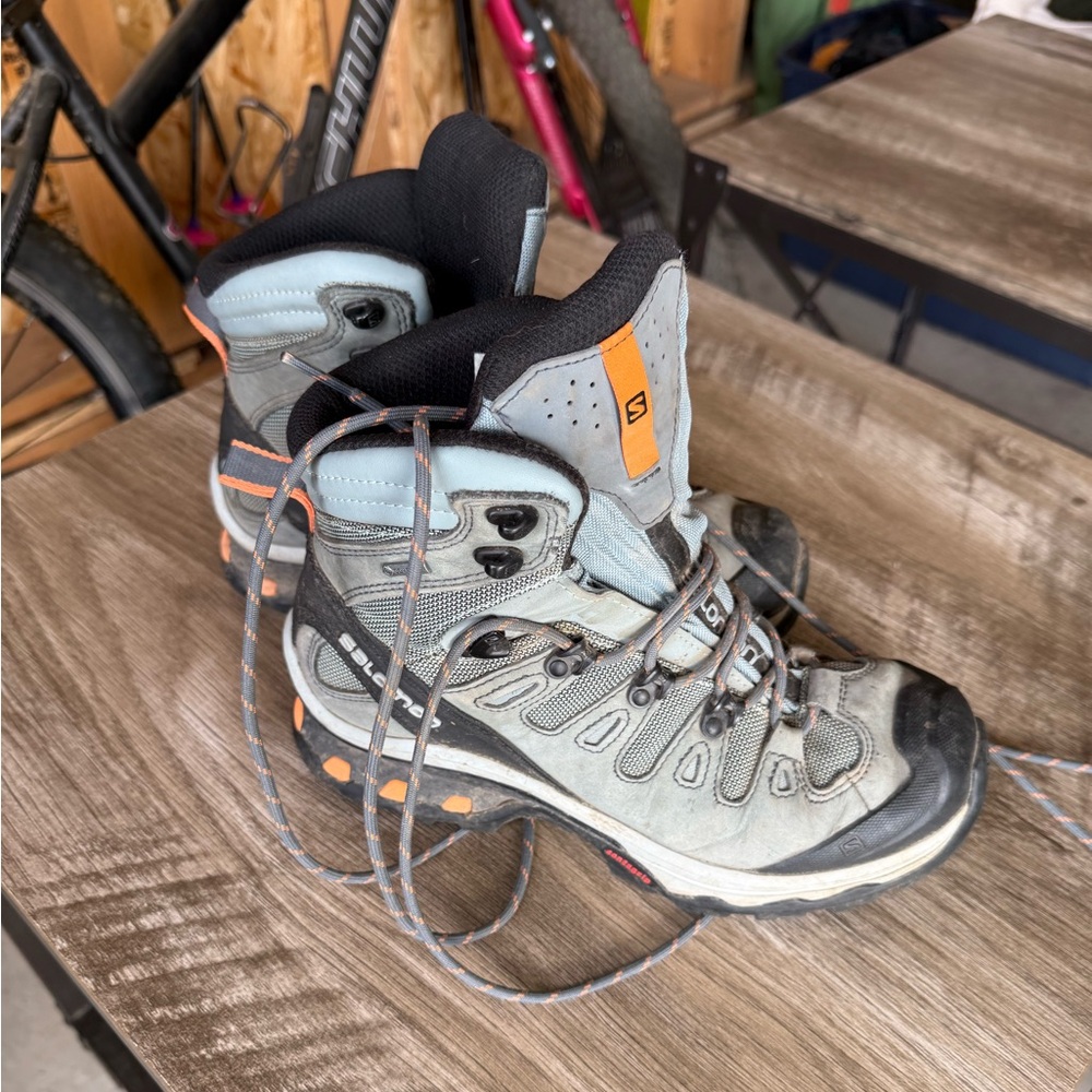 Salomon Women's Athletic Shoes - Gray and Orange